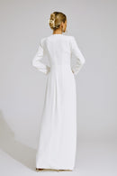 Yelvaris White Floral Maxi Dress