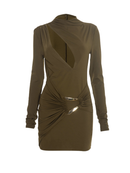 Astaroth Cutout Ruched Mini Dress