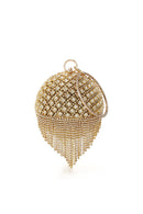 Nyrix Gold Round Ball Bag