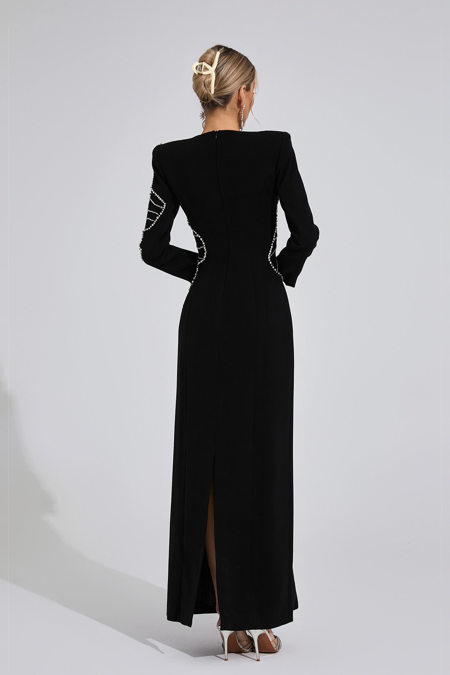 Gaussia Diamond Maxi Dress In Black