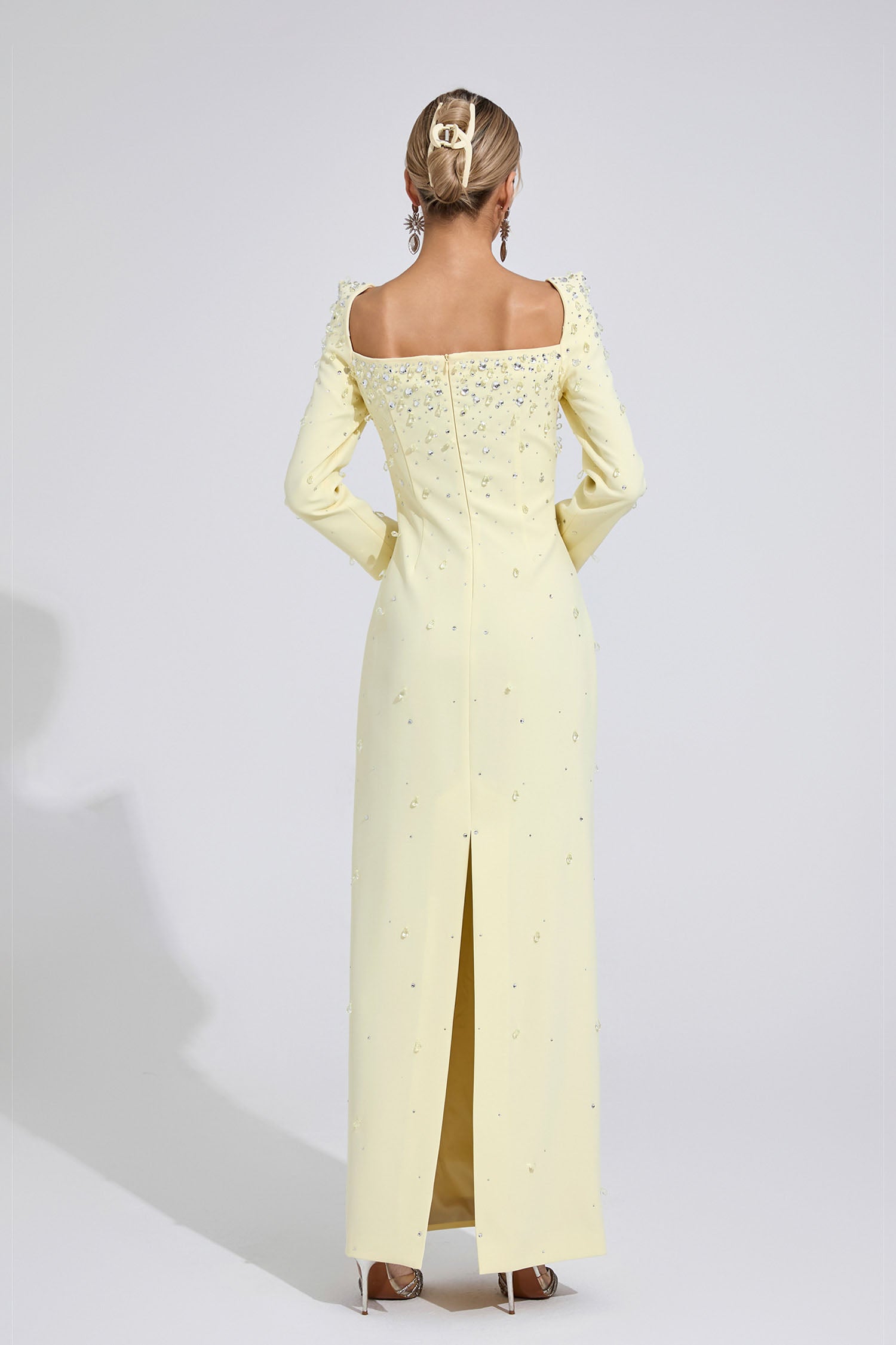 Ballari Diamond Maxi Dress In Yellow