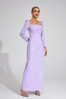 Ballari Diamond Maxi Dress In Purple