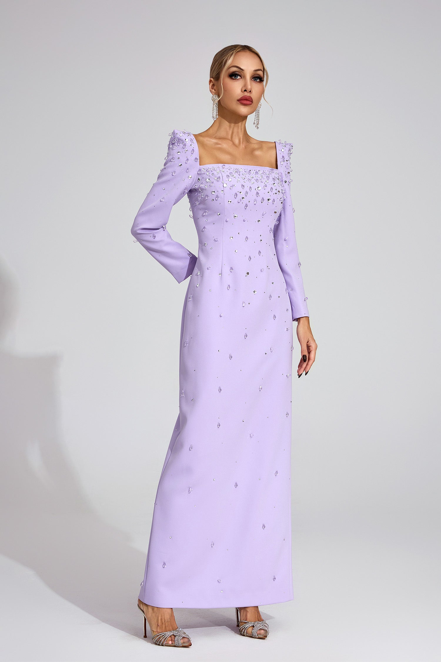 Ballari Diamond Maxi Dress In Purple