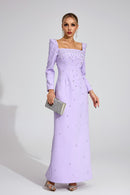 Ballari Diamond Maxi Dress In Purple