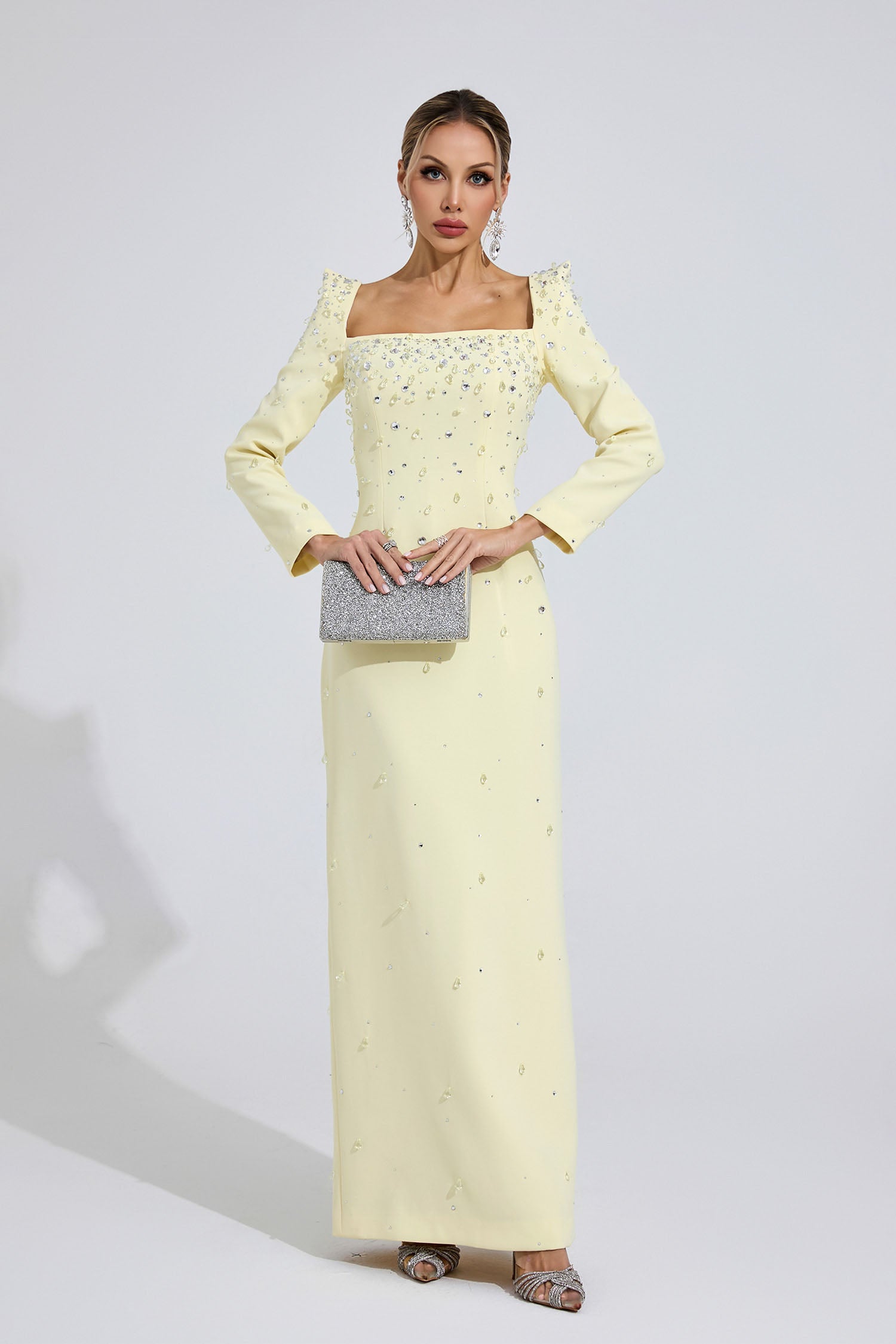 Ballari Diamond Maxi Dress In Yellow