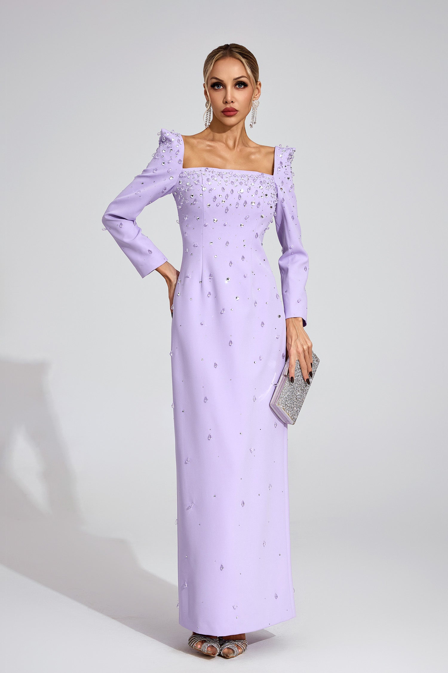 Ballari Diamond Maxi Dress In Purple
