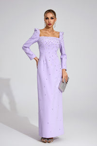 Ballari Diamond Maxi Dress In Purple