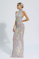 Cate Silver Diamond Maxi Dress
