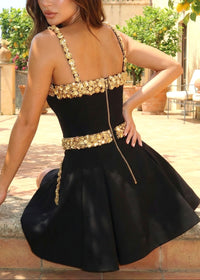 Behnam Embellished A Line Mini Dress