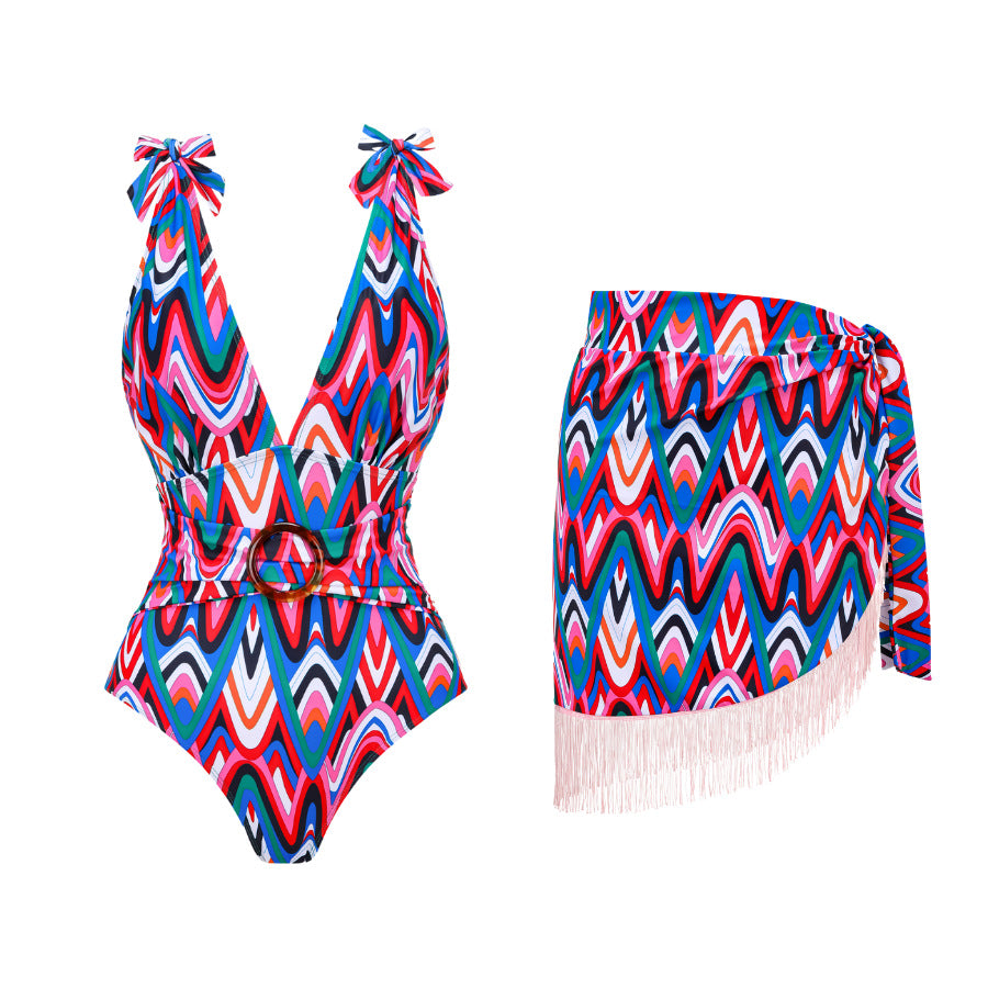 Ozzy Printed Swimsuit Set