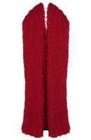 Styx Mesh Insert Tassel Maxi Dress In Red