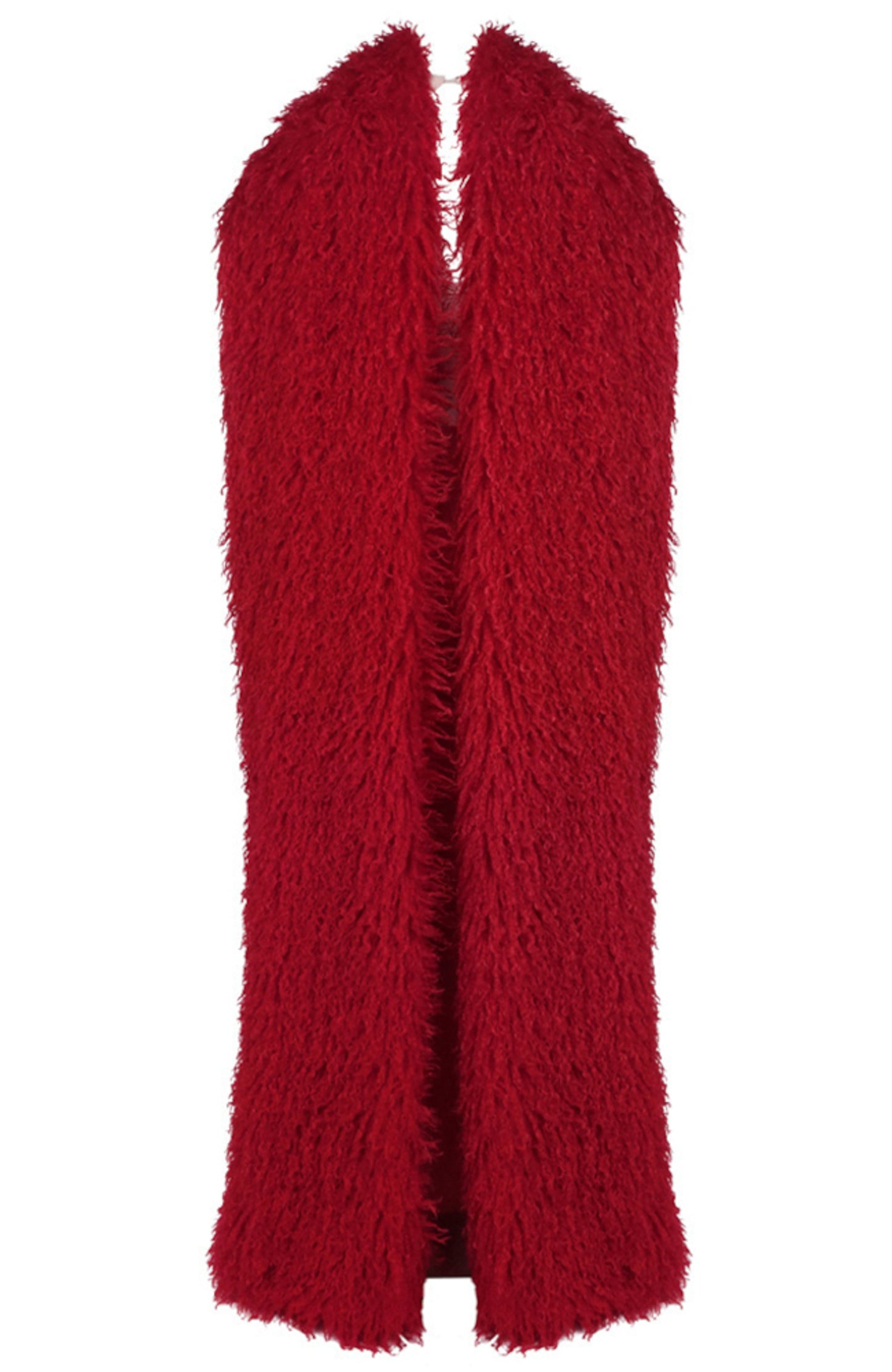 Styx Mesh Insert Tassel Maxi Dress In Red