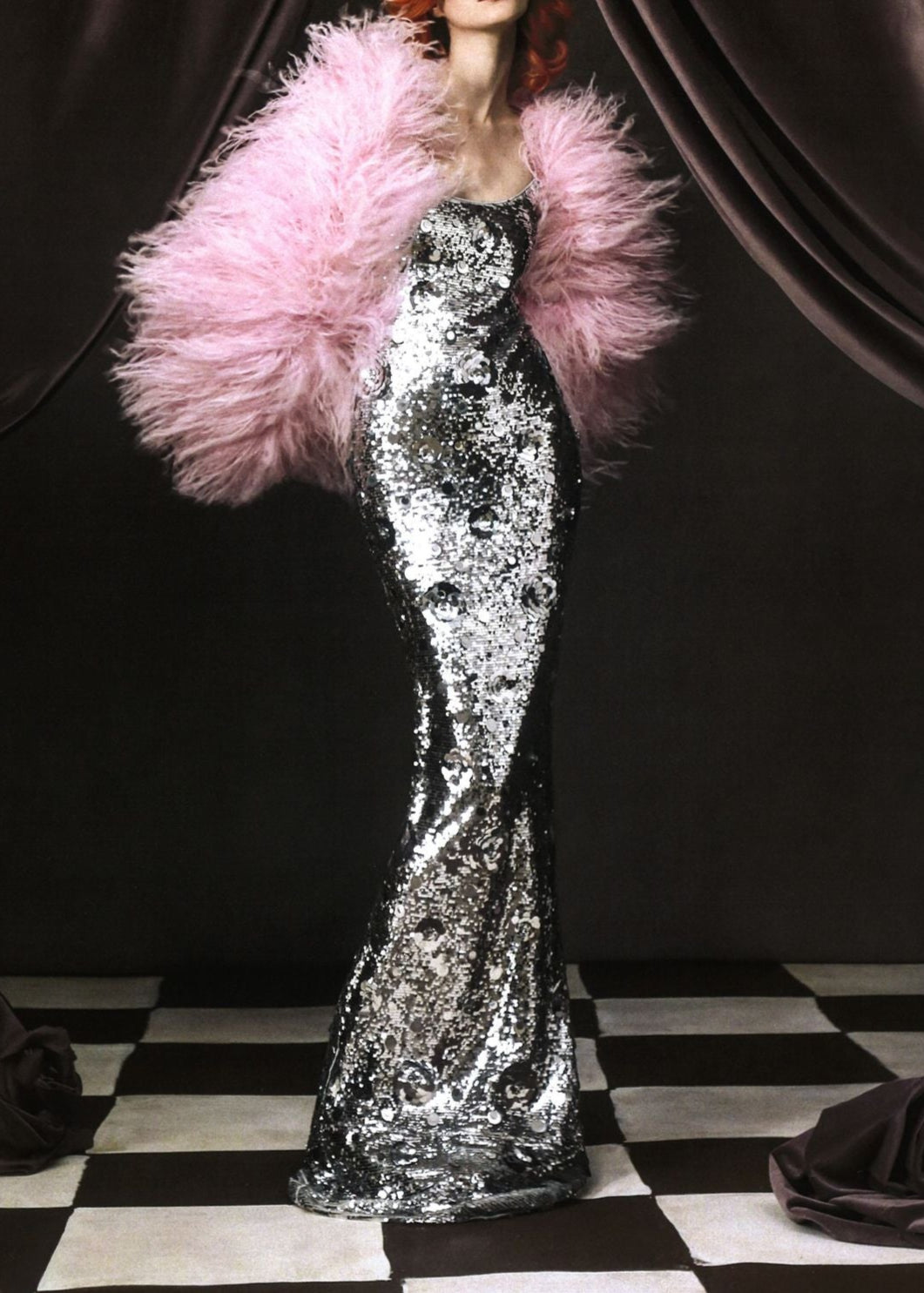 Jaelara Floral Sequined Strap Maxi Dress In Sequin