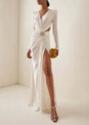 Urania Cutout Crossover Maxi Dress