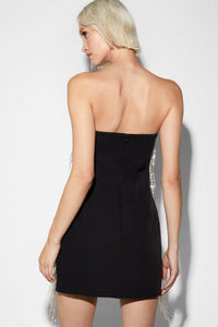 Terlyn Tassel Bandage Mini Dress