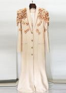 Jelia Long Sleeve Flower Maxi Dress