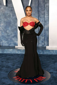 Vicky Floral Gloves Mermaid Maxi Dress