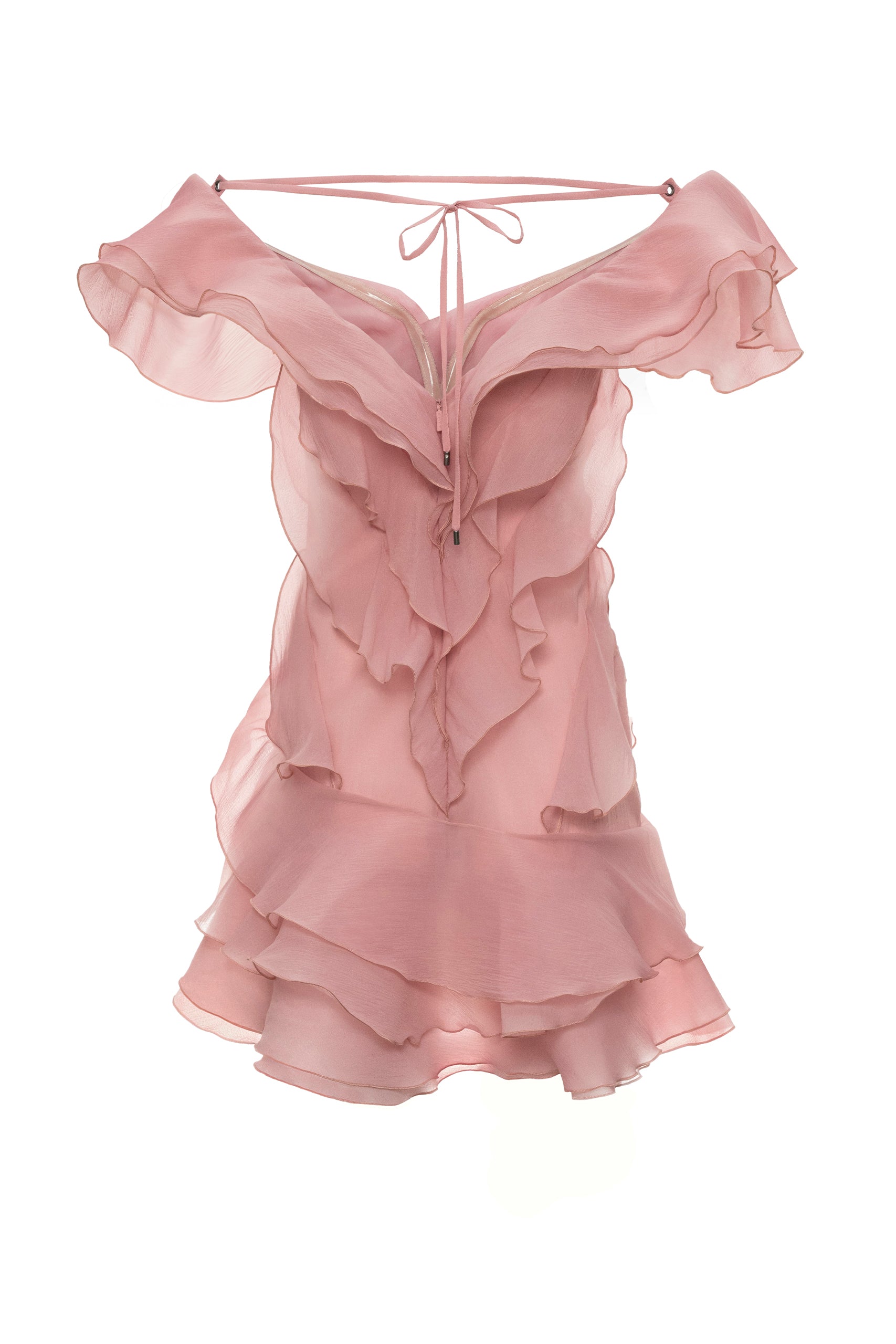 theia pink dress Theia Women's Marla Strapless Sculptural Drape Cocktail Dress - Sunlit Pink