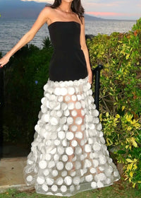 Benicio Strapless A Line Maxi Dress