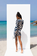 Kavaca Long Sleeve Ruffle Mini Dress