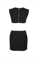 Kiwis Cutout Sleeveless Hot Rhinestone Set