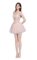 Kasmel Floral Lace Embroidered Mini Dress