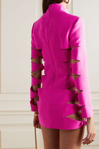 Casper Bow Cutout Bandage Mini Dress