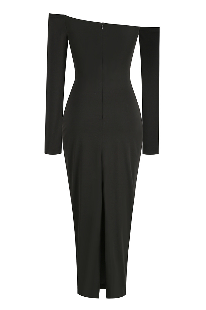 Bonnie Off Shoulder Red Flower Maxi Dress