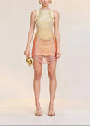 Basanti Tassel Detail Mini Dress