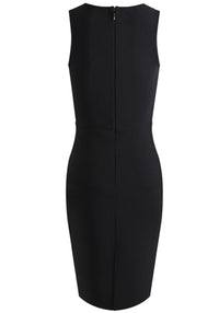 Jamiya Structured Midi Dress In Black