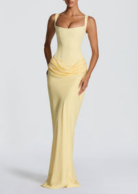 Nyrionyx Maxi Dress In Lemon