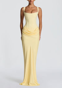 Nyrionyx Maxi Dress In Lemon