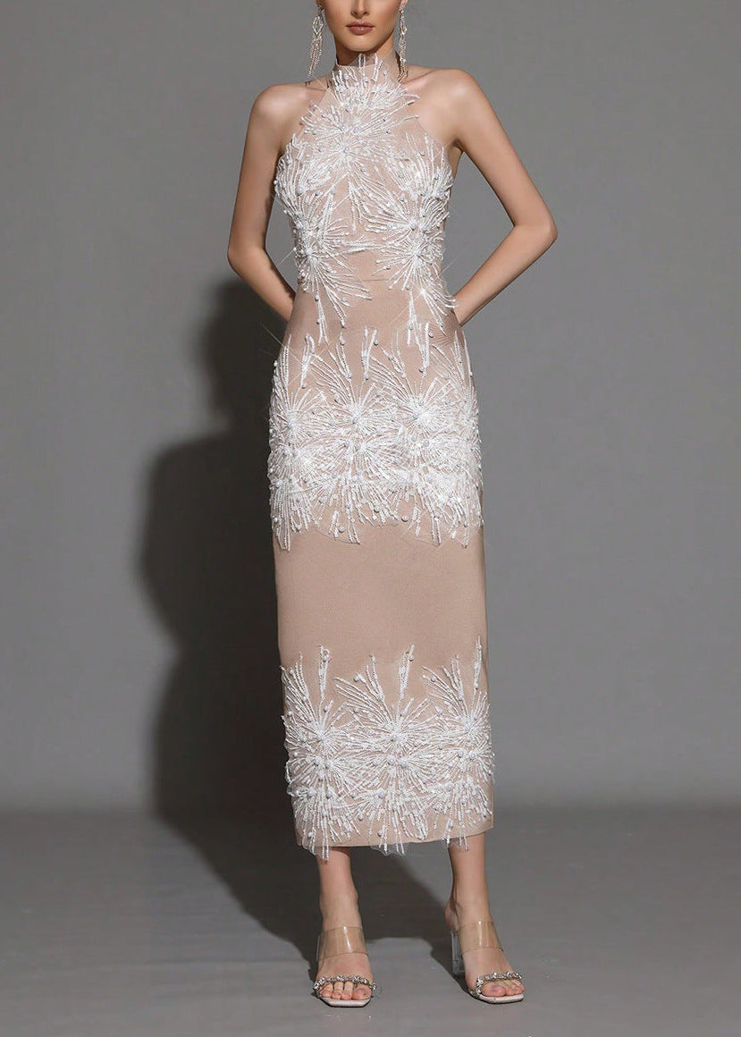 Altessa Pearl Sequin Embellished Midi Dress