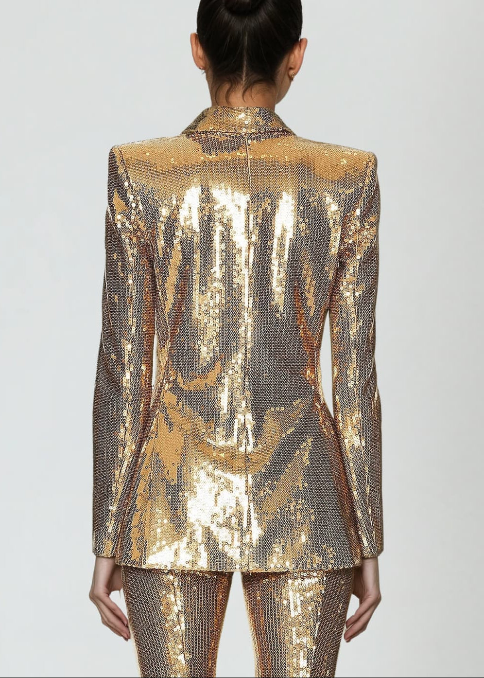 Masuyo Sequin Suit In Gold