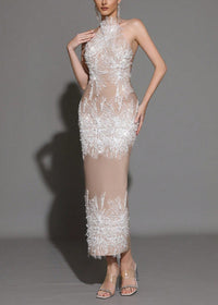 Altessa Pearl Sequin Embellished Midi Dress