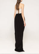 Finlay Lace Beaded Strapless Maxi Dress