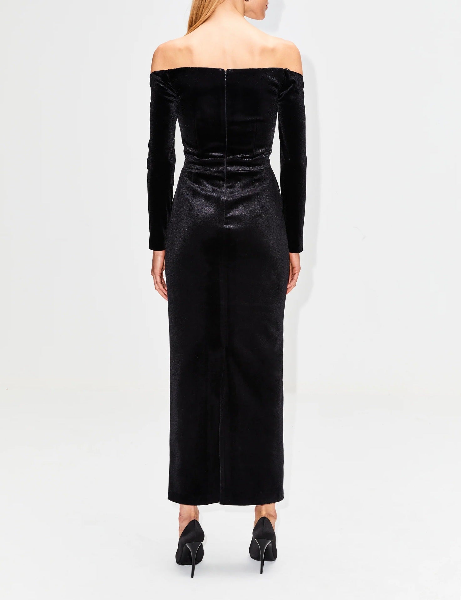 Kahlo Lace And Velvet Maxi Dress