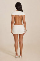 Elvora Ruched Mini Dress