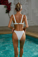 Maritza White Rose Bikini