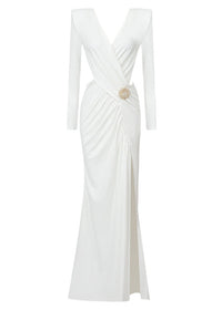 Urania Cutout Crossover Maxi Dress