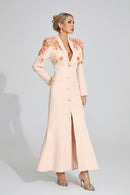 Jelia Long Sleeve Flower Maxi Dress