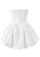 Alake Strapless Puff Dress In White