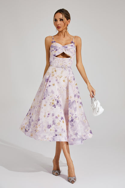 Uvandra Holiday Slip Dress In Purple