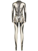 Bianey Long Sleeve Mesh Jumpsuit