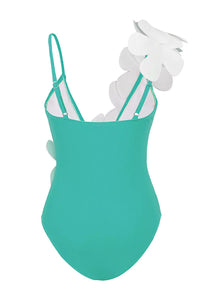 Afra Floral Beach Bikini In Green