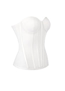 Linaeve Strapless Corset Maxi Two Piece Dress In White