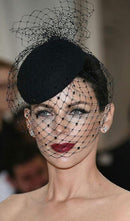 Willa Mesh Net Veil Felt Hat