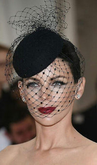 Willa Mesh Net Veil Felt Hat