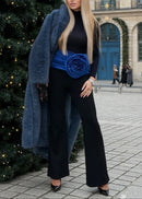 Ronalee Long Sleeve Floral Detail Two Piece Jumpsuit