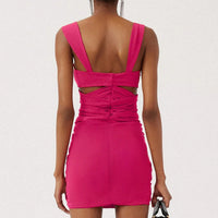 Aizen 3d Flower One Piece Swimsuit And Skirt In Pink